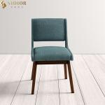 ODM OEM Fabric Upholstered Solid Wood Dining Chair For Restaurant