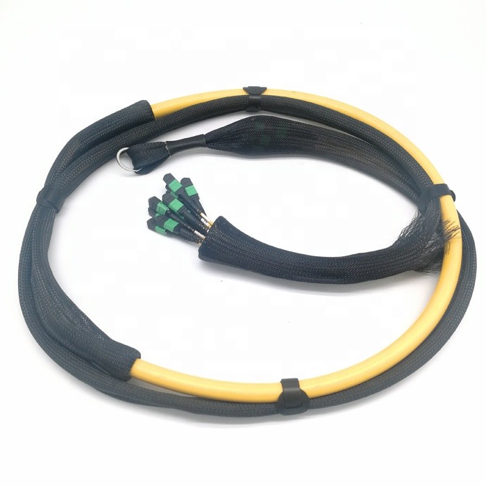 8-144 Core MPO MTP Patch Cord Trunk Cable Single Mode OS2 MTP/MPO Breakout With Pulling Eye