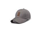 Soft Brown Vintage Mens Baseball Hats , Grey Washed Waxed Cotton Baseball Hat
