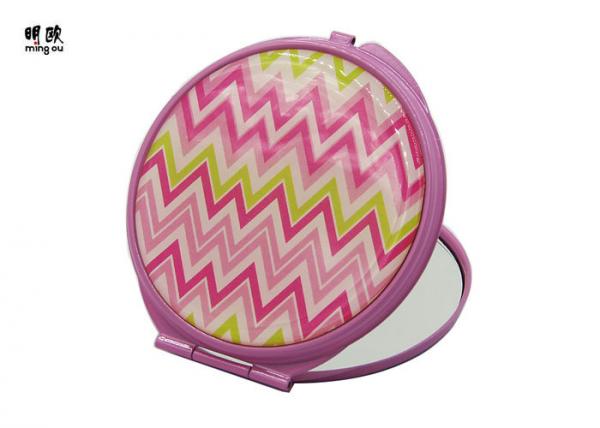 Quality Party Favor Small Compact Mirror , Customized Monogrammed Compact Purse Mirror for sale
