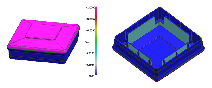 Multiple Colors HRA170 Resin 2 Cavity Mould Plastic Parts 2.5 Inch Base & Cap UV Protection