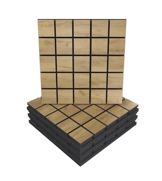 Polyester Fiber Soundproof Wall Boards and Wood Slat Acoustic Panels