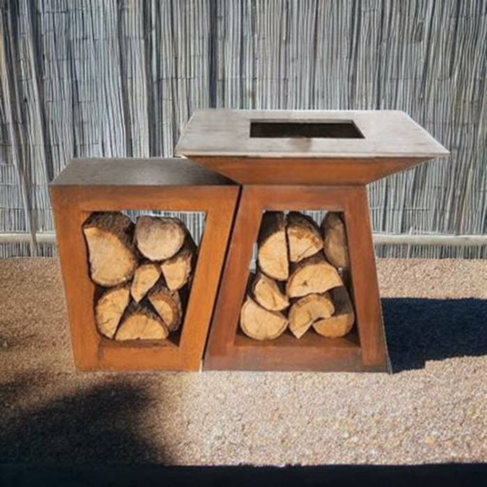 corten steel bbq