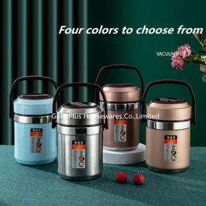 Wholesale Promotional adults lunch box vacuum insulated thermos food jar 2.0L tiffin lunch pot with 304 stainless steel from china suppliers