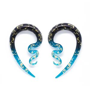 Wholesale 8mm 12mm Spiral Ear Tapers Pyrex Glass Pincher Septum Ring Earrings Extender from china suppliers