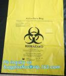 Large Capacity Red Biohazardous Disposal Medical Waste Plastic Trash Bags on