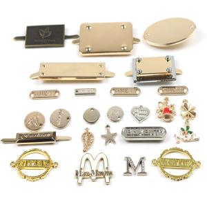 Wholesale Eco Friendly Handbag Metal Tags Labels Name Plate Hardware Antirust from china suppliers