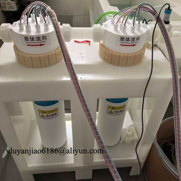 36kw PTFE Inline Chemical Heater With Temperature Controller For Heating Deionized Water