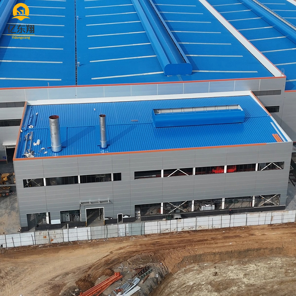 Customized CAD Drawing Welded H Steel Steel Structure Building For Workshop Visit And Check In Different Designs