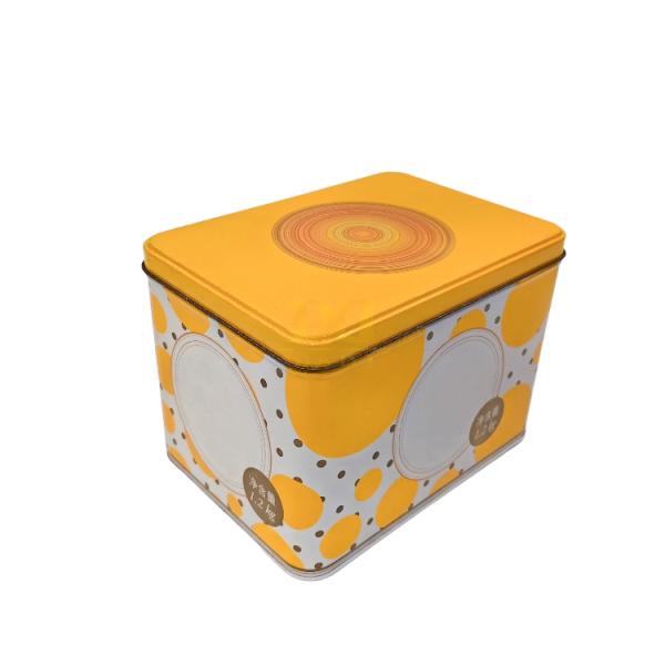 DADI Rectangular Biscuit Tin Box Recyclable Ombre Printed Packaging Tin Containers