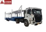 Goose Neck Car Carrier Truck , ABS Automobile Transport Trailers 14200KG Payload