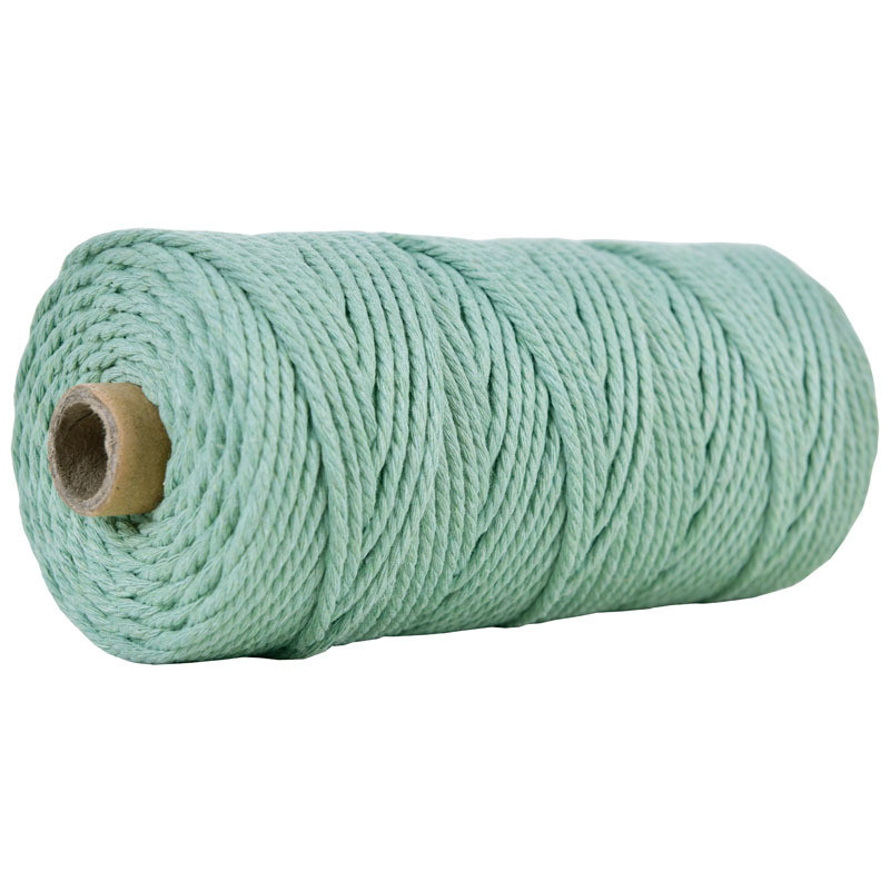 Green 3 Strand Twisted Nylon Rope 3mm Macrame Braided Cotton Rope