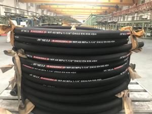 Wholesale DN32 EN856 4SH Wire Spiral Hydraulic Hose from china suppliers