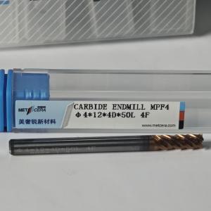 Wholesale 4mm MPF4 Universal 4 Flutes Flat End Mill for Dry Wet Machining of Carbon Steel Φ4x12x4Dx50mm from china suppliers