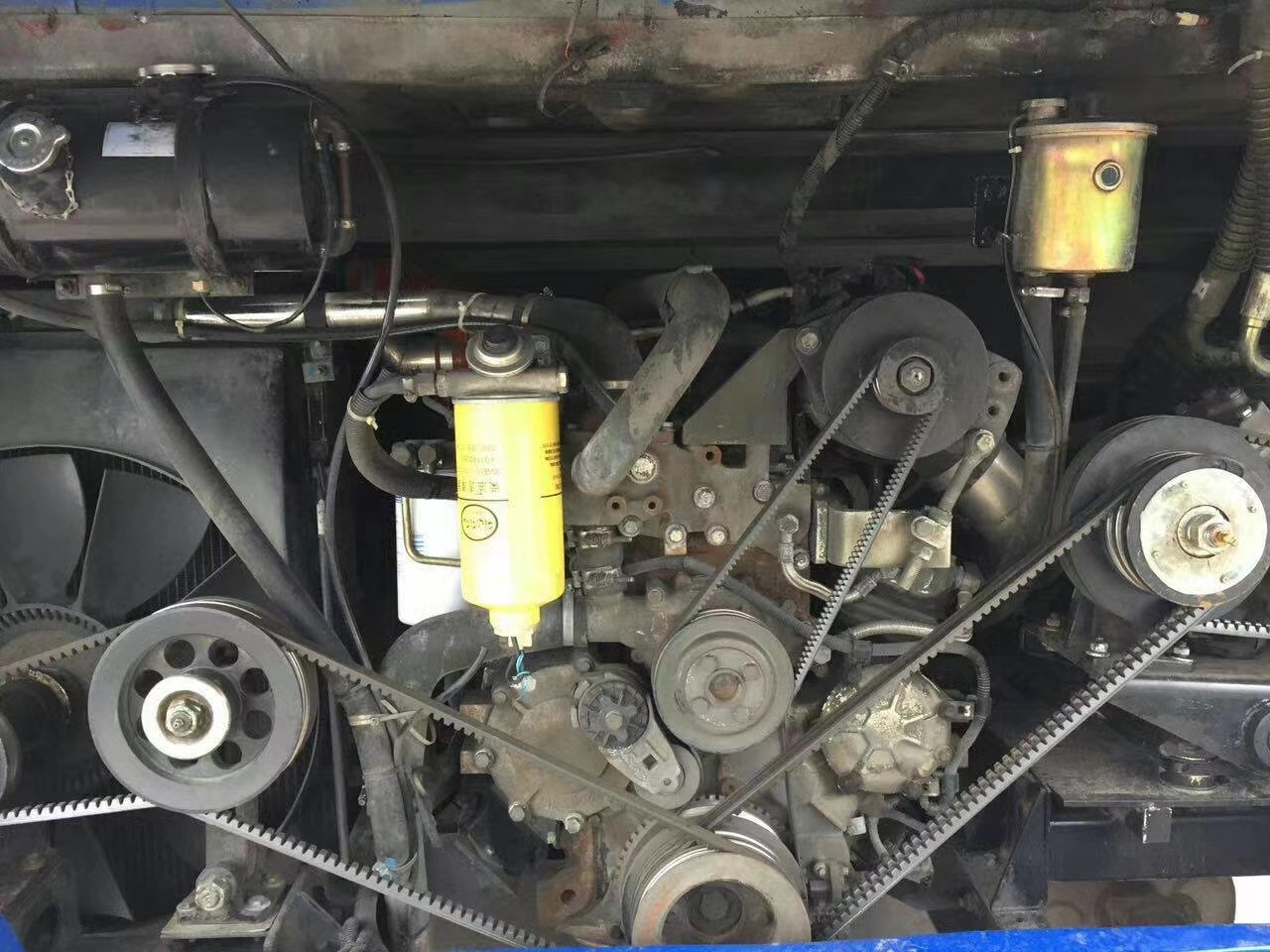 35 Seats Used Coach Bus Kinglong XMQ6858 Diesel Engine For Transportation