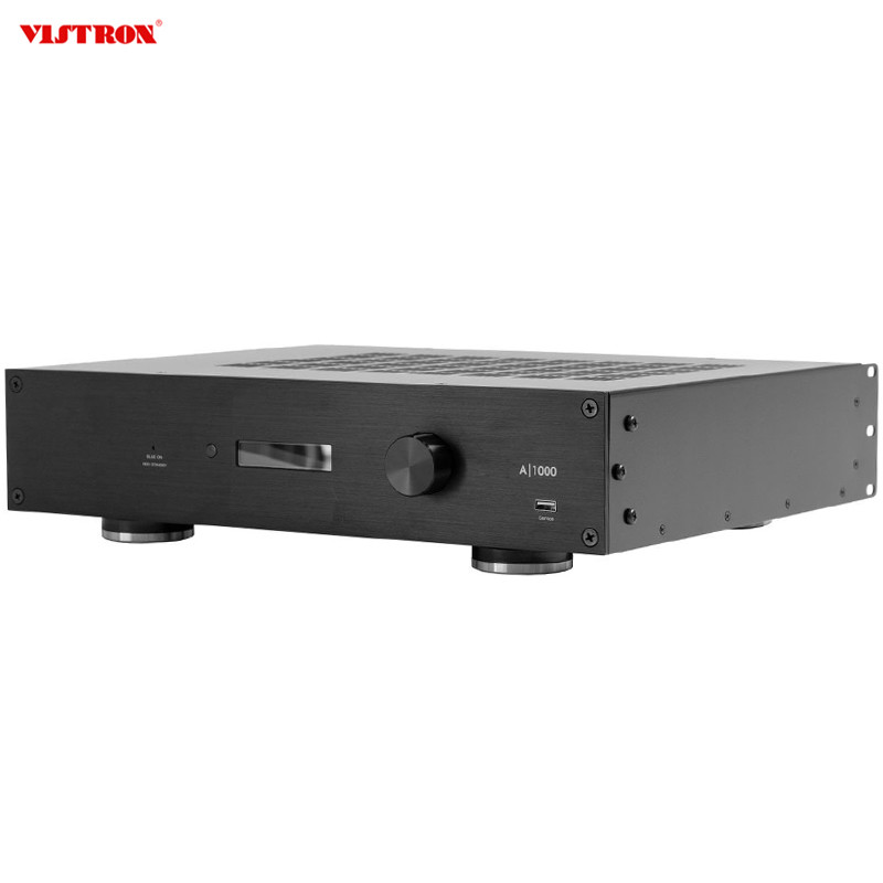 19 Inch Rack Mount Home Audio Subwoofer Amplifier 2U Height DSP Class D Power Amplifier