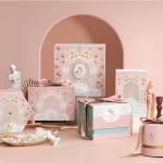 Pink gift box fairy design white cardboard birthday exquisite gift box packaging