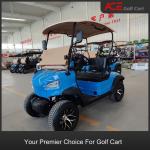 Steel Frame 2 Seater Utility Vehicle Red Color Electric Golf Cart