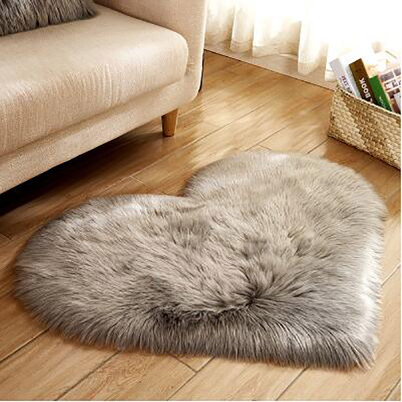 Soft Plush Sheepskin Floor Mats rug Cushion for Hotel