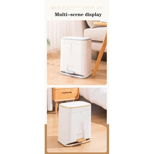 Household 2023 New Pedal Type with Cover Kitchen Living Room Toilet Toilet Large Capacity Automatic Packaging Trash Can