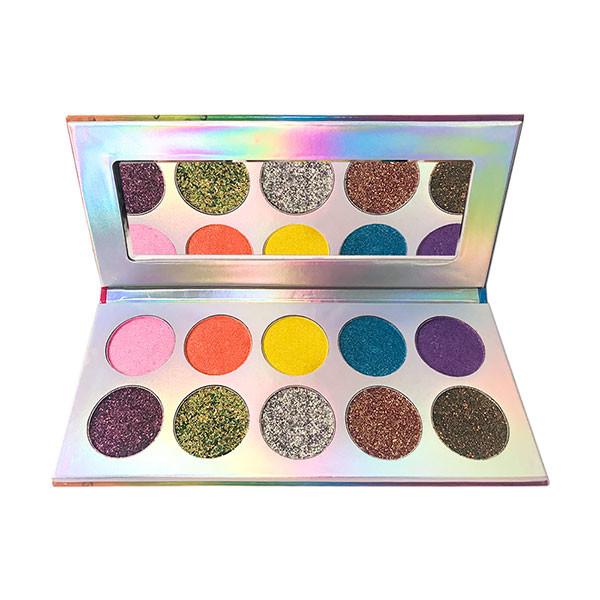 Factory New Private Label Pressed Glitter Powder 10 Color Glitter Eyeshadow