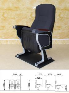 Wholesale Black High Density Theatre Cinema Hall Chairs Adjustable Moistureproof Antistatic from china suppliers