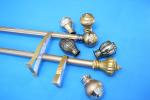Modern Galvanized Curtain Rods Adjustable 7.2 Metre 0.35mm