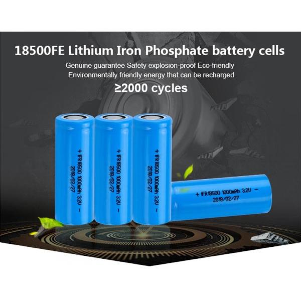 3.2v 1000mAh AA 18500 LFP Battery Cell 3.2Wh Lithium Iron Phosphate