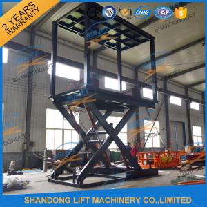 China 5T 3.7M Portable Double Deck Car Parking System Home Scissor Car Lift for 2 Car on sale