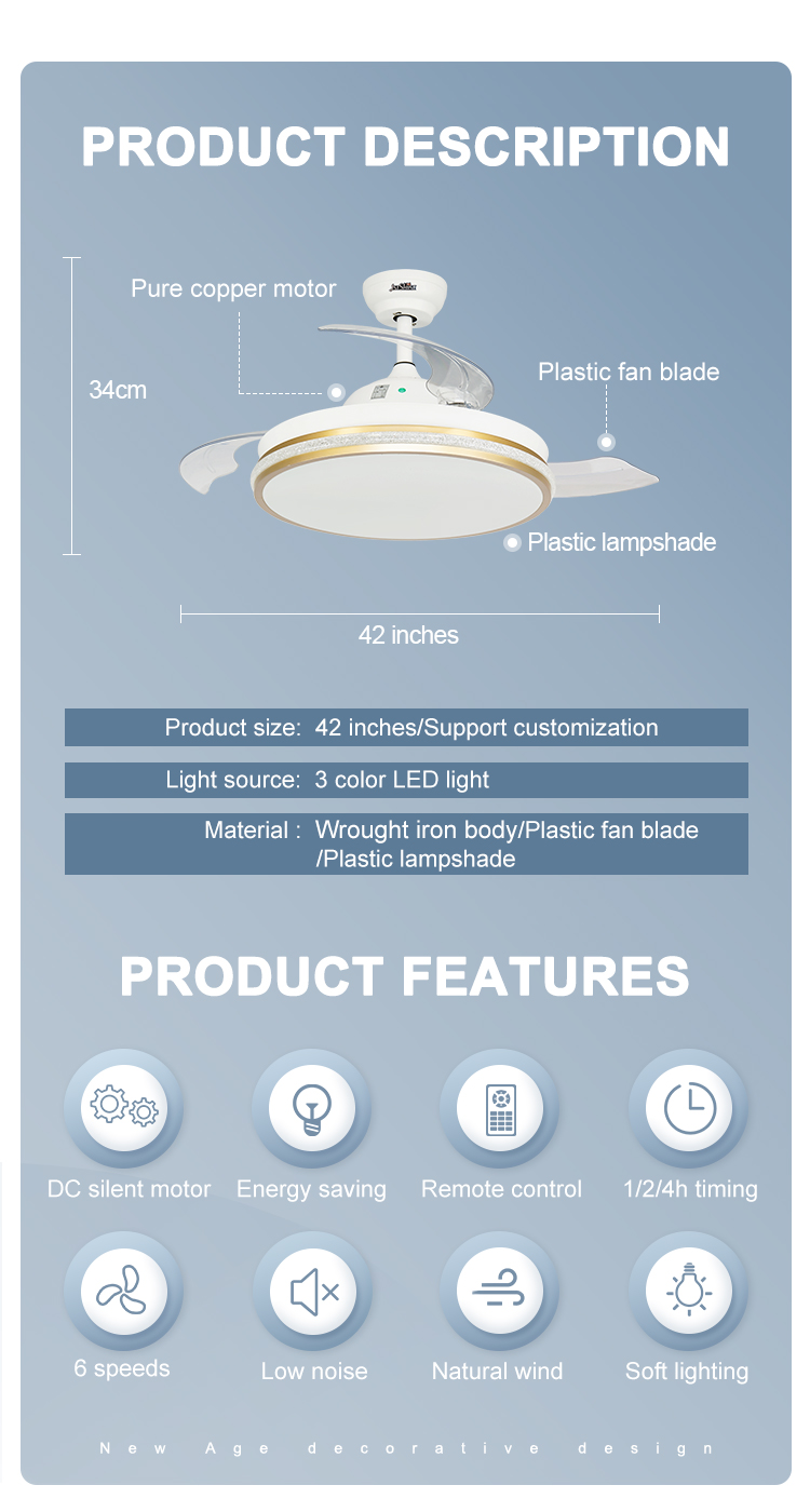retractable ceiling fan