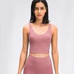 High Stretch Ribs Sweat-Wicking Gym Vests Womens Sportwear 2021 Slim Yoga Vest