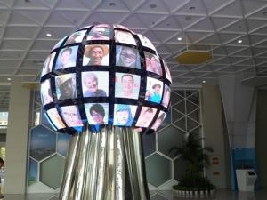Wholesale High Definition Led Screen Ball , P4 SMD Full Color Curved Led Display from china suppliers