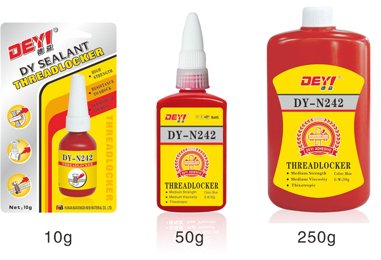 Metal Screw Threadlocker Viscosity 1000-2000 Cps For Preventing Loosening And Leakage