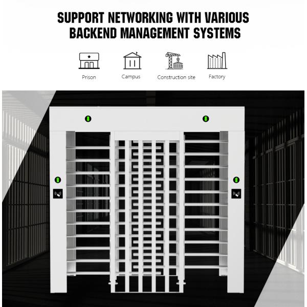 600mm Full Height Turnstile Gate For Construction Site Railway Station Community