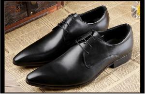 Wholesale Italy Stylish Mens Comfortable Dress Shoes Black / Brown Mens Business Shoes from china suppliers