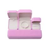 Octagonal Shape Pink Flannelette Jewelry Box for Necklace Bracelet Ring Newest