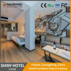 Wholesale Hotel Furniture Bedroom Sets with Ash Wood Frame and Solvent-Free Anti-Fouling Leather from china suppliers