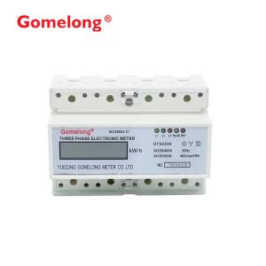 Wholesale DTS5558 3 phase 4 wire 35mm standard din rail mount hour meter from china suppliers