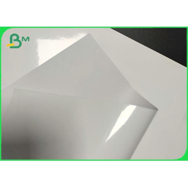 Water Proof Good Stiffness Semi Gloss Paper Rolls For Making Degradable Sticker Labels