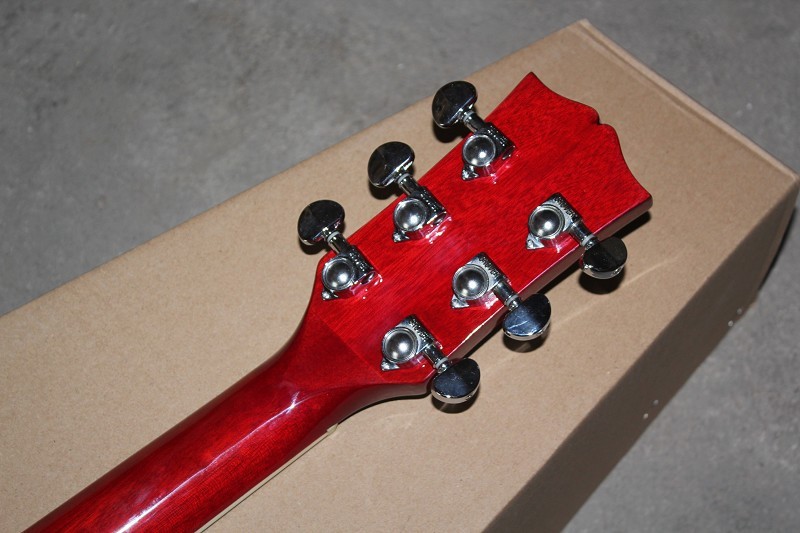 Custom Gibson 41 inch DOVE 20 frets rounded corner tobacco sunburst acoustic guitar with electric guitar's pickup