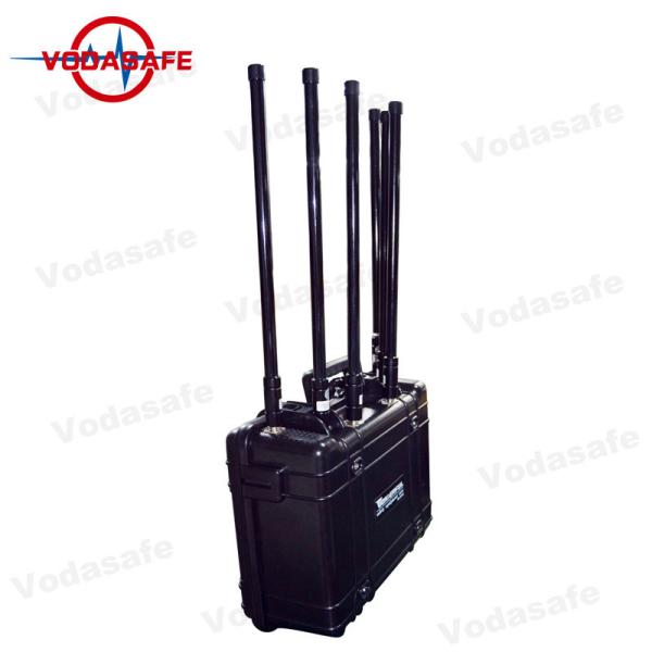 Pelican Shell 75W Drone Frequency Jammer , Anti Drone Jammers 27V 20Ah Power