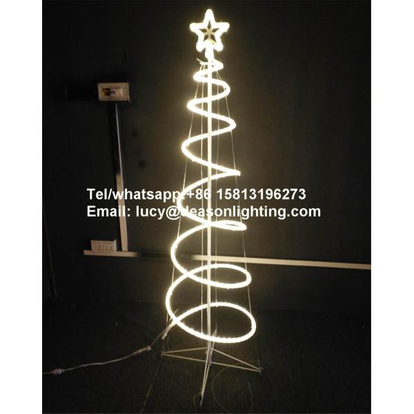 led spiral christmas tree