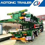 Steel Skeleton Semi Trailer for 20ft 40ft Container Chassis in Southeast Asia