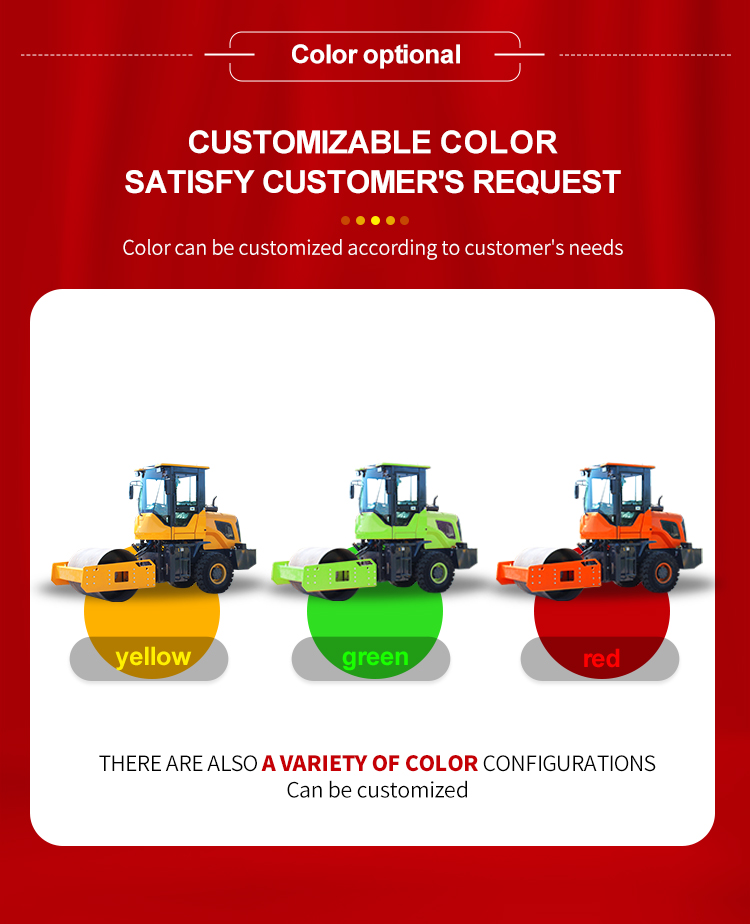 Travel Speed 2-12km/h CHANGCHAI 5 Ton Diesel Road Roller With Vibratory Function