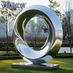 Outdoor Pop Art Large Metal Ring Sculpture Stainless Steel Ring Sculpture