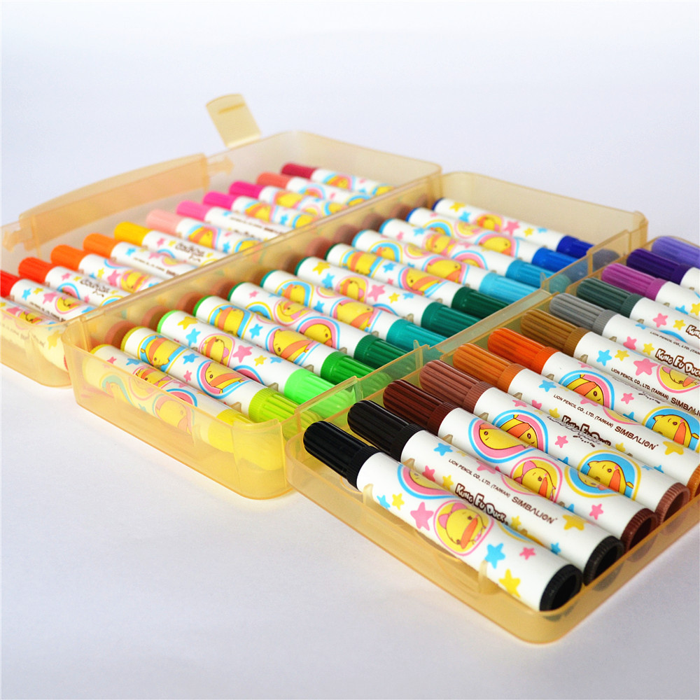 36 Colors Non-toxic Art Marker Set for Kids Watercolor Creative Stationery Supplies