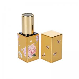 China 3.5g Gold Chinese Style Plastic Lip Balm Blue Container  Customized on sale