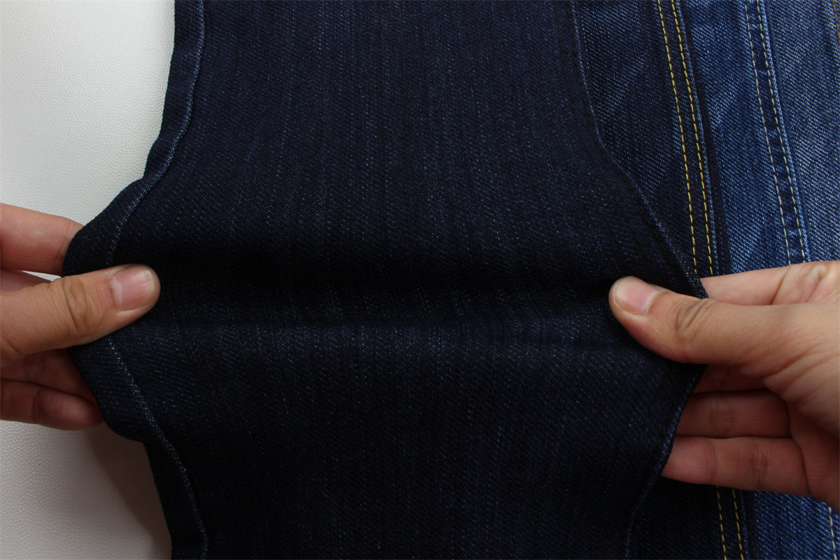 Sanforizing Special Weave Cotton Polyester Spandex Slub Stretch Denim Fabric