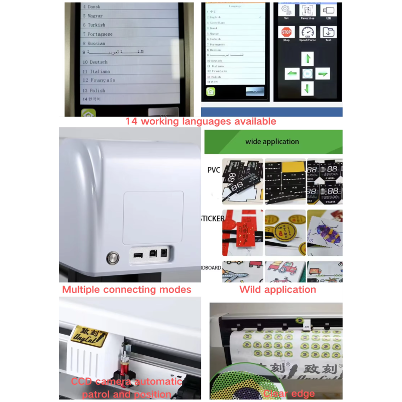 1000mm Unlimited High Precision Vinyl Cutter With Stepper Motor Automatic Contour Function