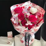 Valentine's Day, love in the heart, Yuyin paper, flower bouquets, waterproof